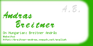andras breitner business card